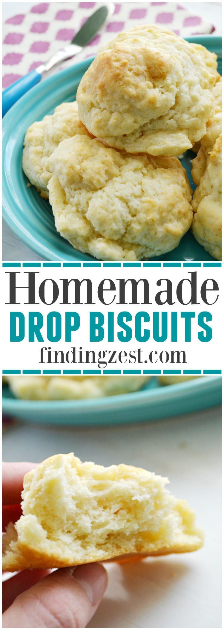 These homemade drop biscuits from scratch can be ready in under 20 minutes from ingredients you already have on hand!