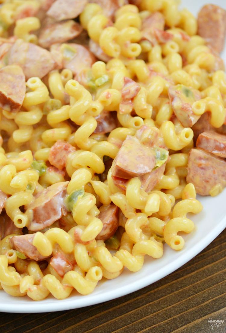 Cheesy Kielbasa Pasta Skillet Finding