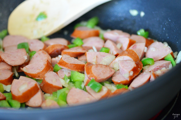 Cheesy Kielbasa Pasta Skillet - Finding Zest Cheesy Kielbasa Pasta Skillet - Finding Zest