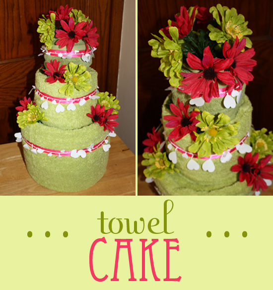 Bridal Shower Gift: Towel Cake {Craft Tutorial}