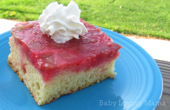 Sweet and Easy Rhubarb Cake Recipe