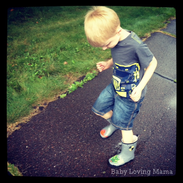 Splashing in Puddles with Kidorable Dragon Knight Rain Boots