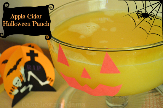 Apple Cider Halloween Punch {Recipe}