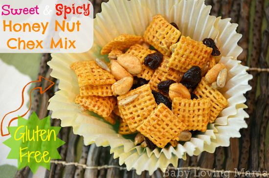 Sweet and Spicy Honey Nut Chex Mix | Gluten Free {Recipe}