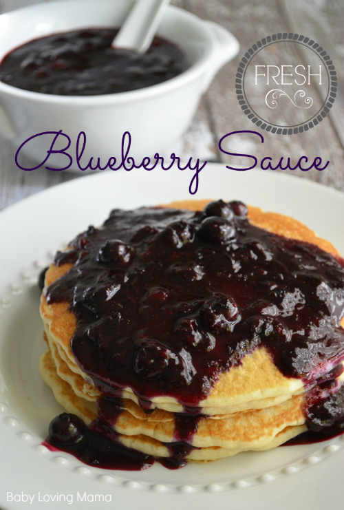 Blueberry Sauce for Pancakes Ice Cream Pudding
