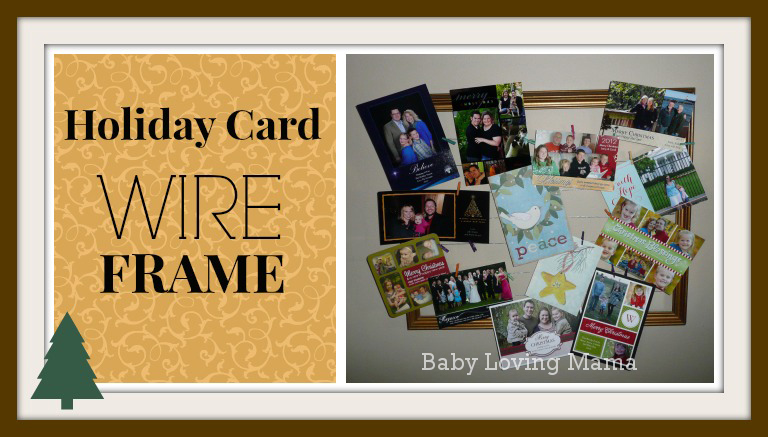 Holiday Card Wire Frame {Craft Tutorial}