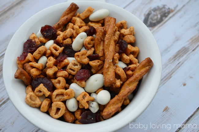 Pumpkin Spice Trail Mix Recipe Featuring Alpha-Bits Cereal #alphabits