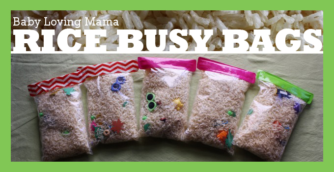 Rice Busy Bags {Craft Tutorial}