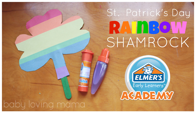 Rainbow Shamrock : Elmer’s Early Learners Craft Tutorial + GIVEAWAY #EarlyLearnersAcademy