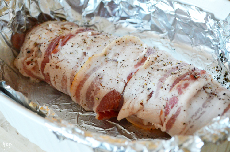 See how easy it is to make this delicious bacon wrapped pork tenderloin for Easter dinner or any time of year. This a great alternative to ham!