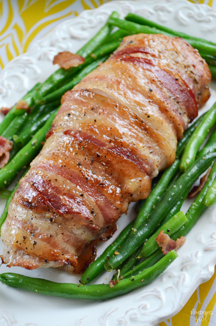 See how easy it is to make this delicious bacon wrapped pork tenderloin for Easter dinner or any time of year. This a great alternative to ham!