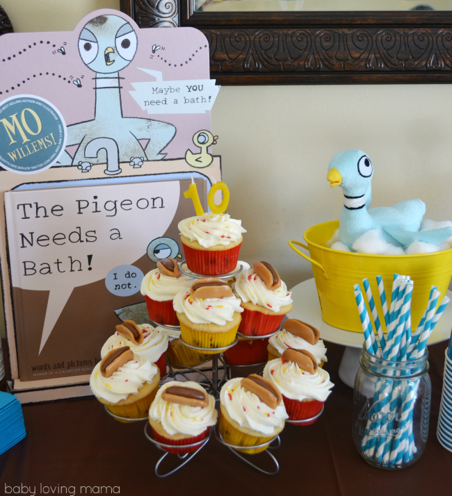 Host a Pigeon Party | The Pigeon Needs a Bath by Mo Willems #ThePigeonParty