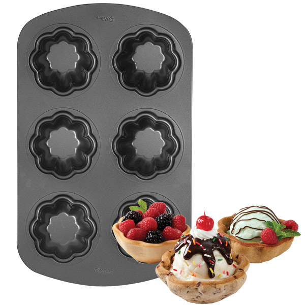 Wilton Ice Cream Cookie Bowl Pan  Molten Chocolate Caramel Cake Wilton Ice Cream Cookie Bowl Pan