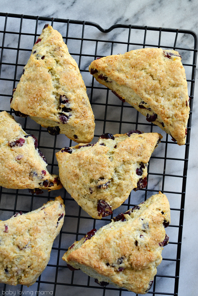 Cranberry Orange Scones with Orange Butter - Finding Zest