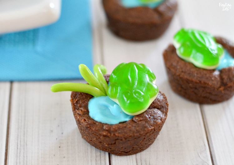 Cute frog dessert for a party or leap year celebration