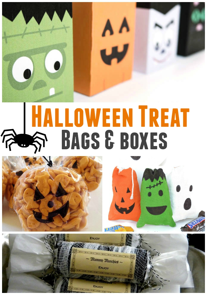 Over 20 of the Best Halloween Treat Bags and Boxes Ideas