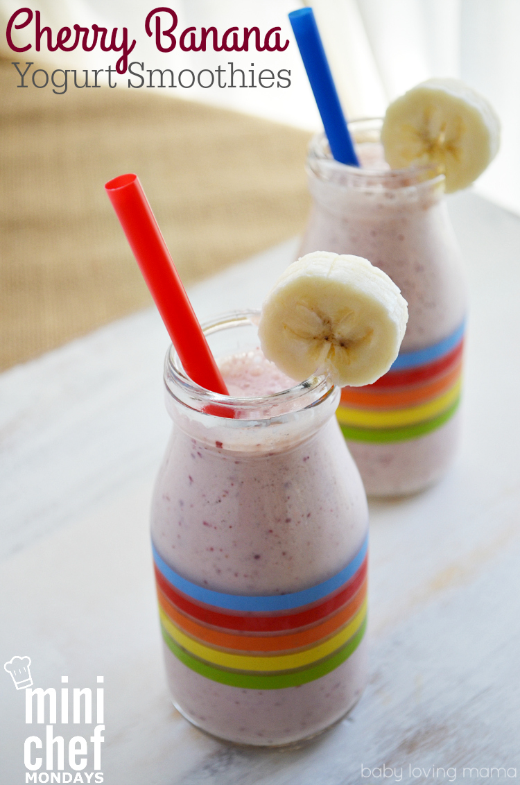 Cherry Banana Yogurt Smoothie