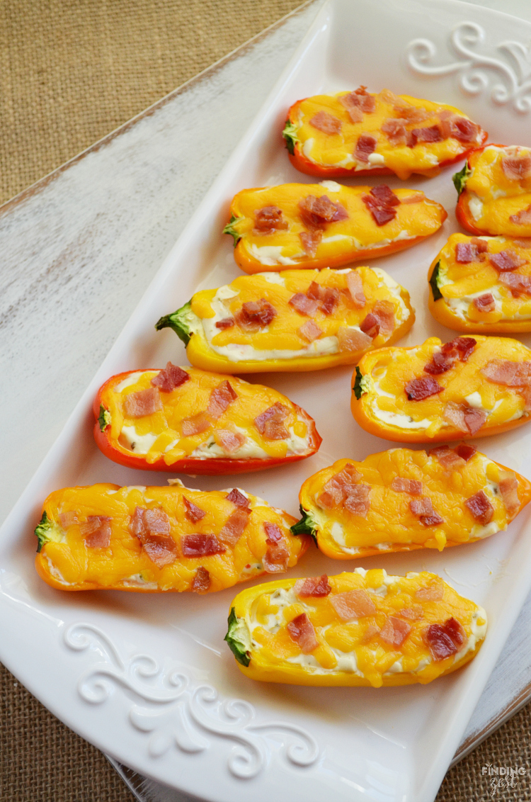 Sweet Pepper Poppers: Low Carb Appetizer