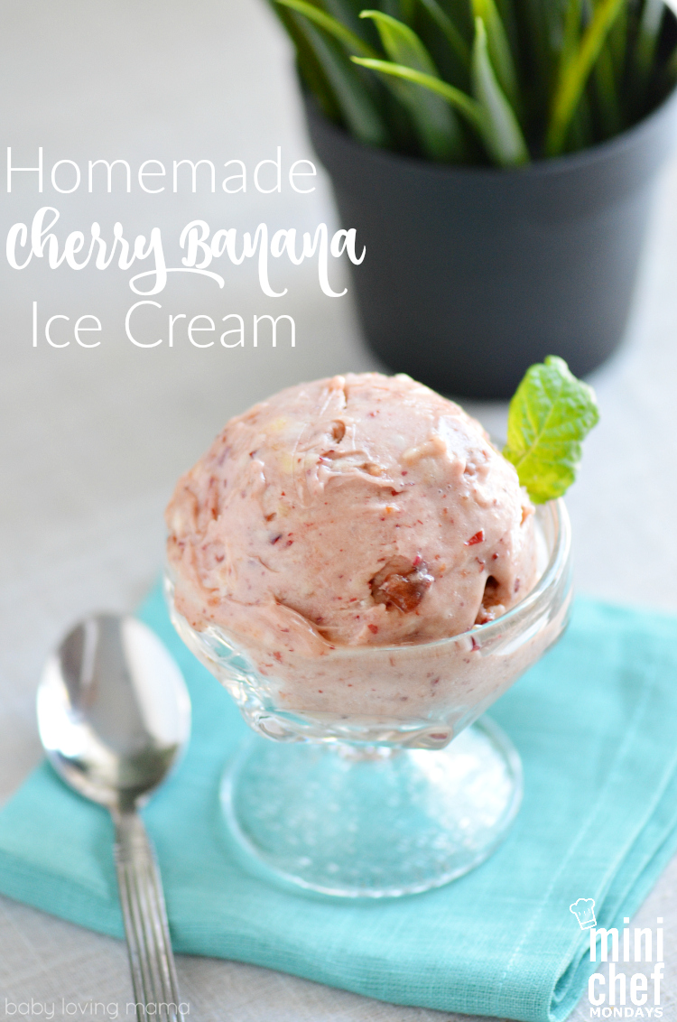 Homemade Cherry Banana Ice Cream Recipe