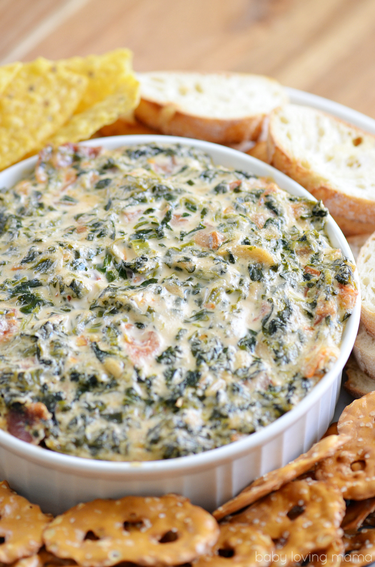 Creamy Bacon Spinach Dip