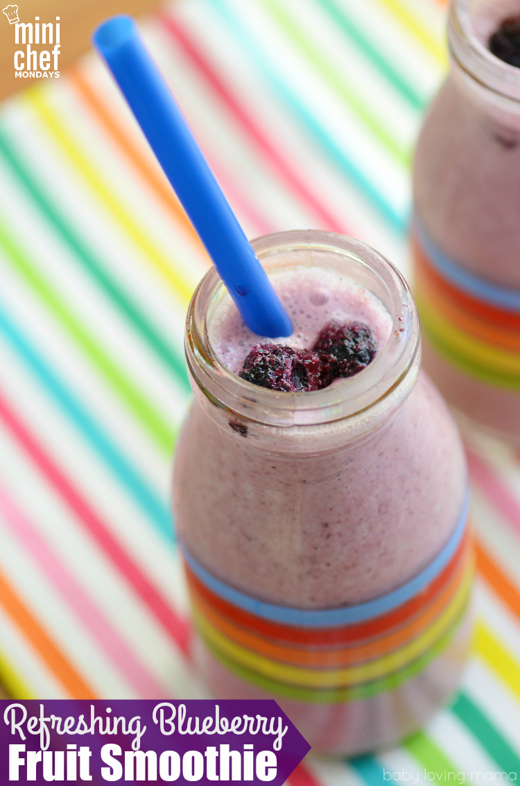 Refreshing Blueberry Fruit Smoothie