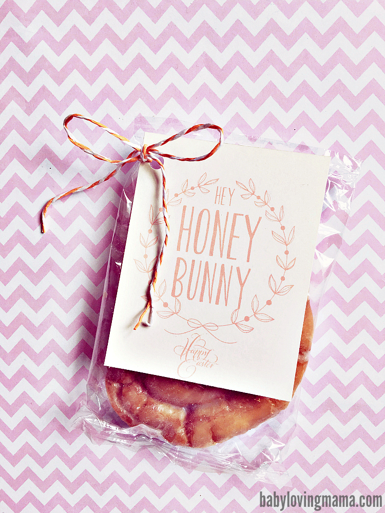 Easter Treat Free Printable: Hey Honey Bunny