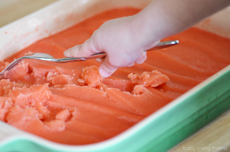 Making Italian Ice with a Child