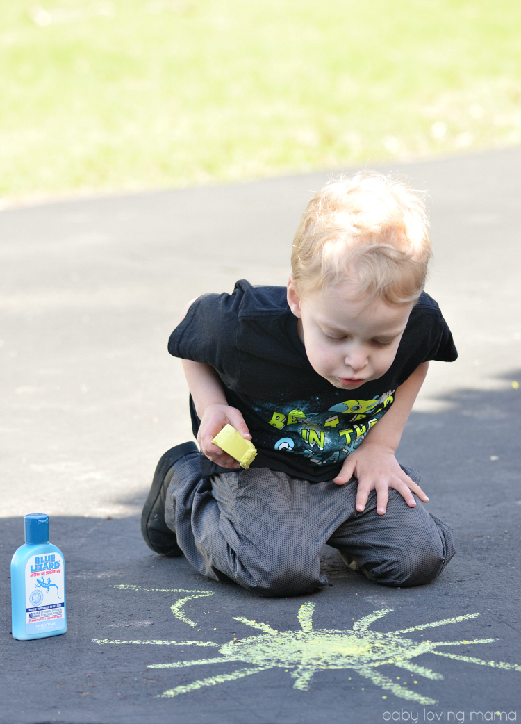 Wes Using Homemade Chalk