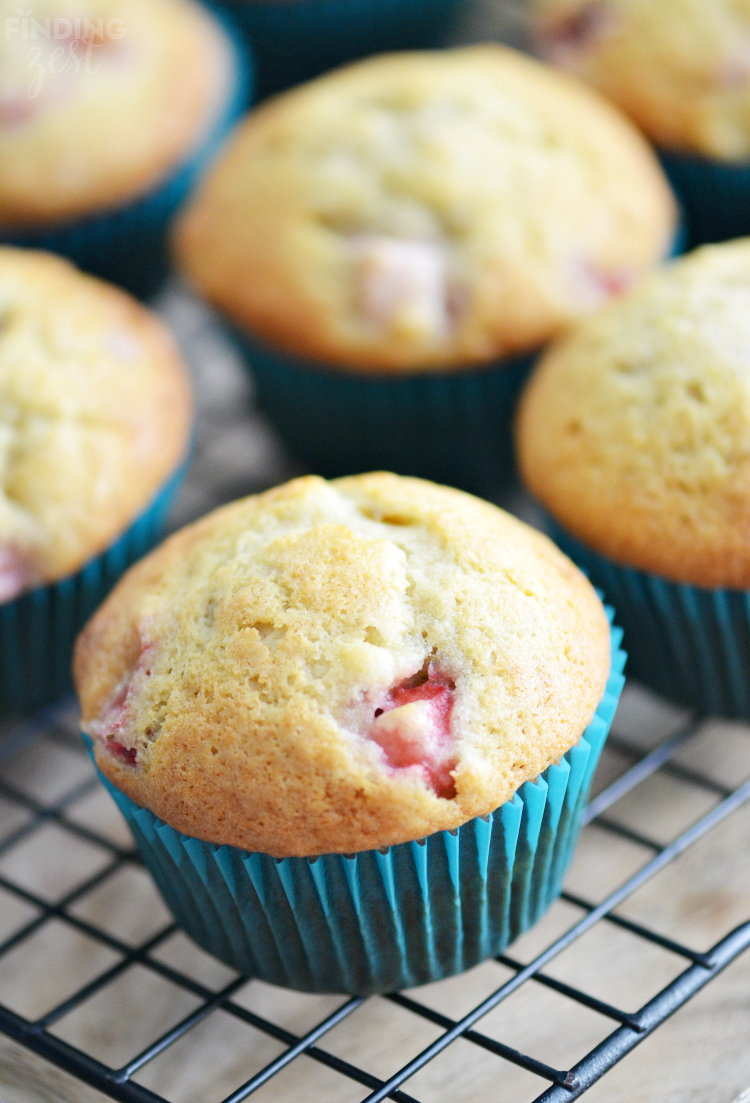 Fresh Strawberry Banana Muffins