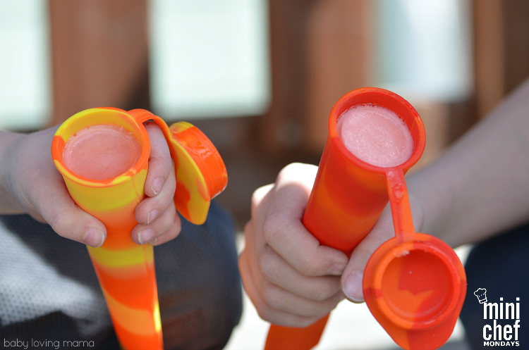 Strawberry Lime Ice Pops for Kids