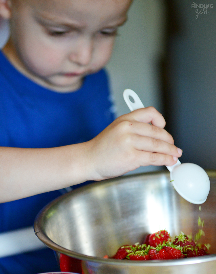 Adding Lime Zest to Fruit Salsa