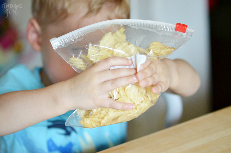 Breaking Up Potato Chips for Candy