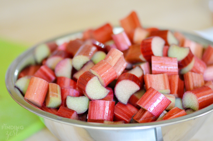 Fresh Chopped Rhubarb