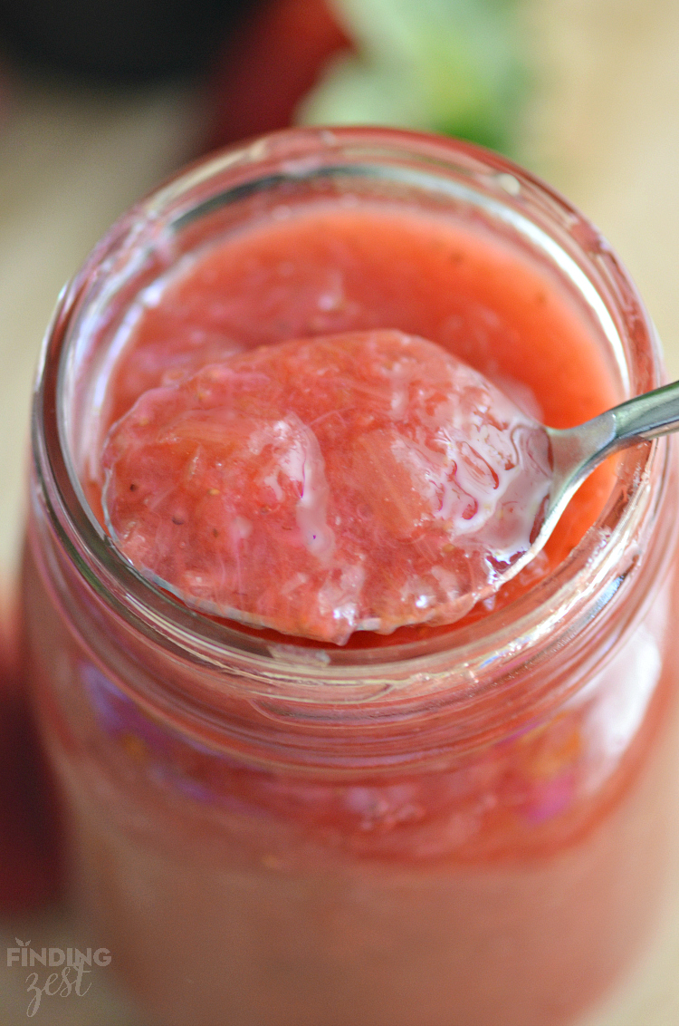 Fresh Strawberry Rhubarb Sauce