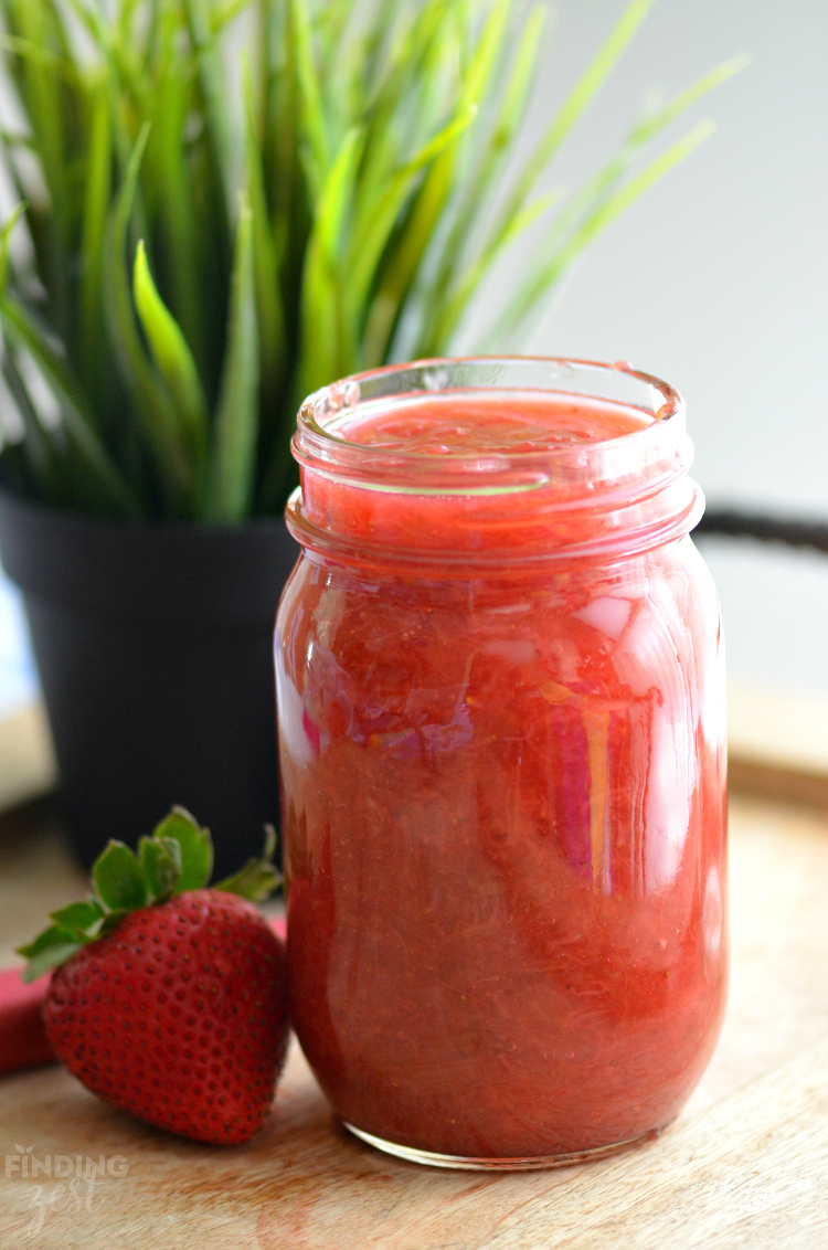 Homemade Strawberry Rhubarb Sauce