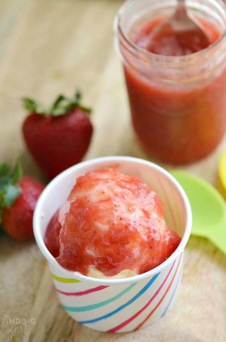 Homemade Strawberry Rhubarb Sauce