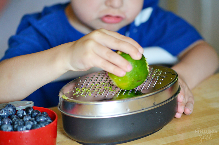 Lime Zest for Berry Fruit Salsa