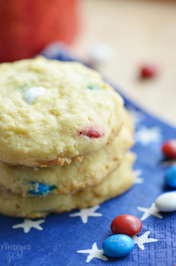 Patriotic Pudding Cookies