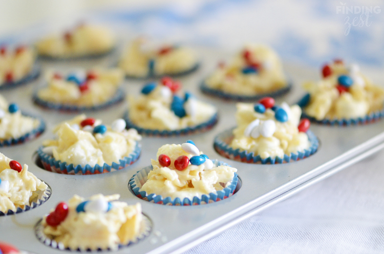 Red White and Blue Potato Chip Candy