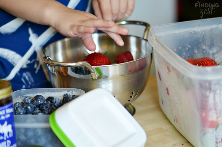 Washing Fresh Berries for Fruit Salsa