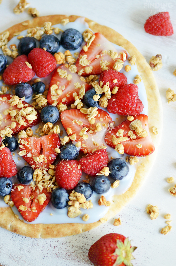 Yogurt Fruit Breakfast Pizza