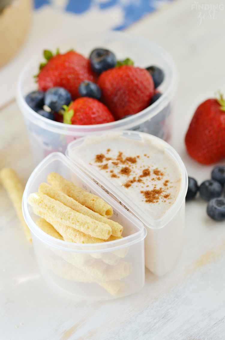 Cinnamon Yogurt Dippers for School Lunch