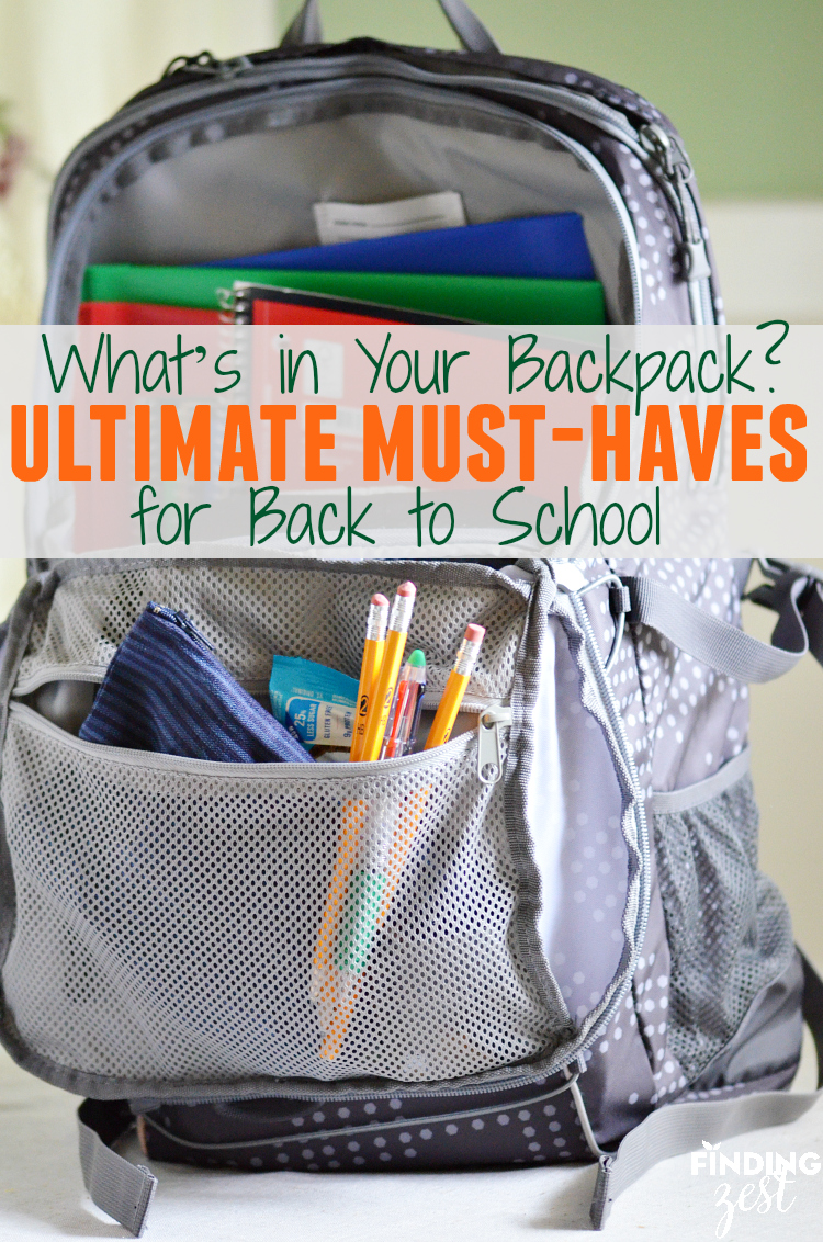 What’s in Your Backpack? Ultimate Must-Haves for Back to School