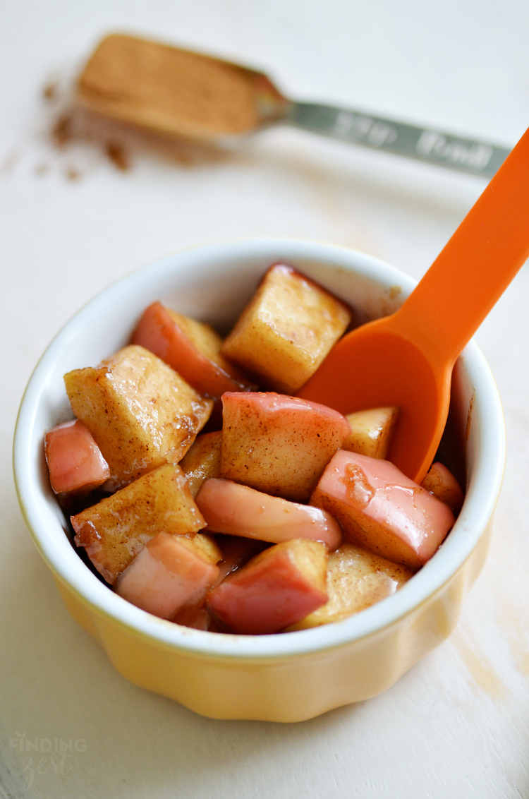 Just 4 ingredients are needed to make these delicious Pumpkin Spice Sauteed Apples. Enjoy them for snack as is or as a topping for ice cream or pancakes!