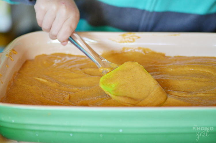 Making a Pumpkin Coffee Cake