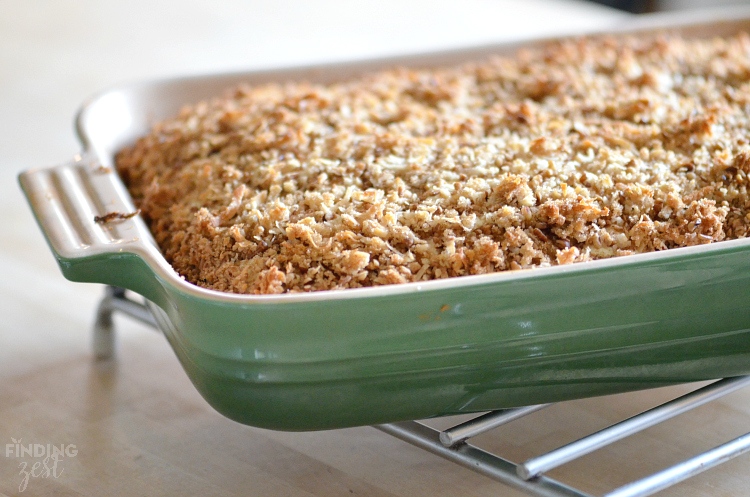 Pumpkin Cream Cheese Coffee Cake Fresh from Oven
