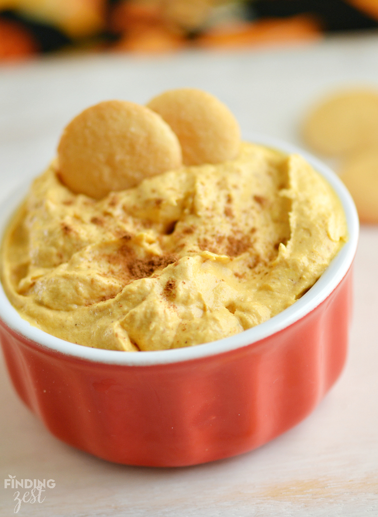 This pumpkin dessert dip can be prepared in only 5 minutes!