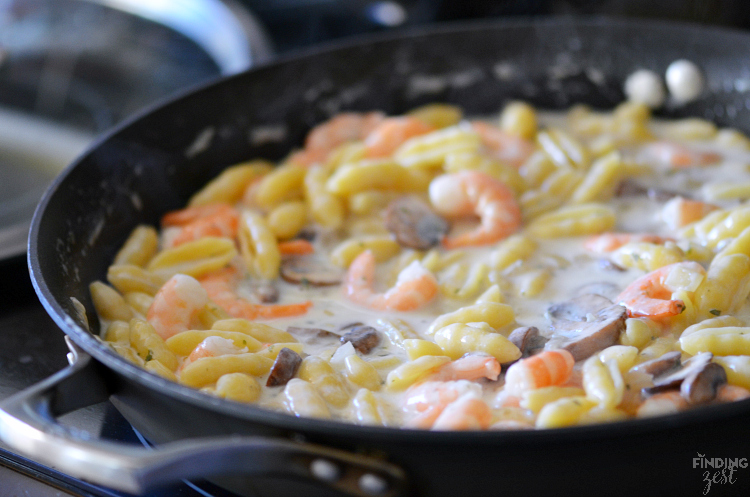 Creamy Shrimp and Garlic Pasta: A perfect weeknight recipe that can be on your table in under 30 mins!