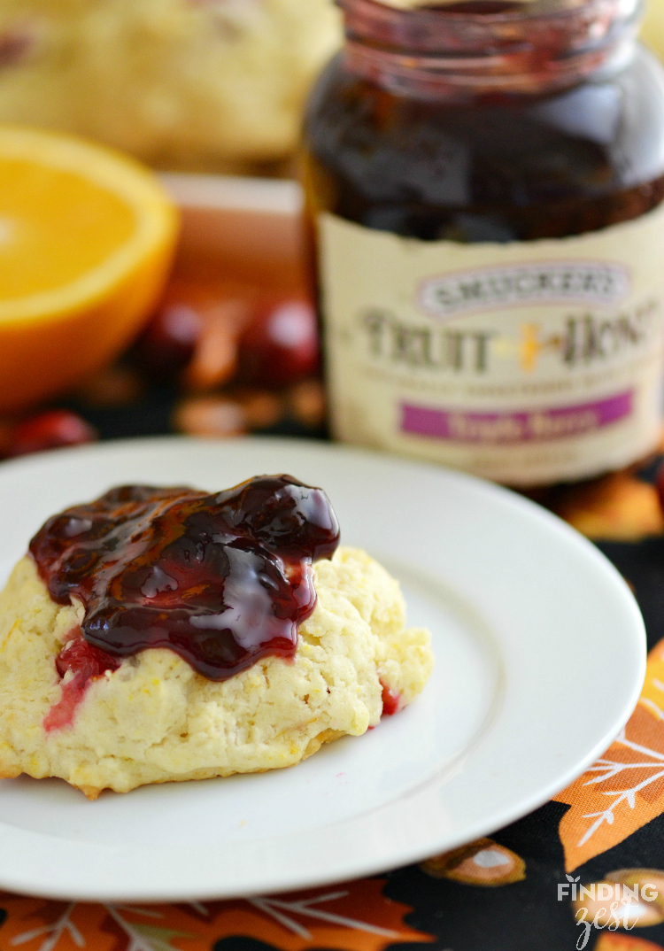 Homemade Cranberry Orange Drop Biscuits