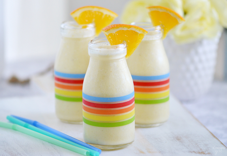 This refreshing orange pineapple yogurt smoothie is the perfect start to your day! Only 5 ingredients are needed for this kid-friendly tropical smoothie.